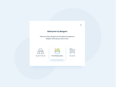 Welcome Card UI Design daily ui dailyui ildiesign ildiko ignacz modal pop up ui ui design ui pattern ui practice ux ux design