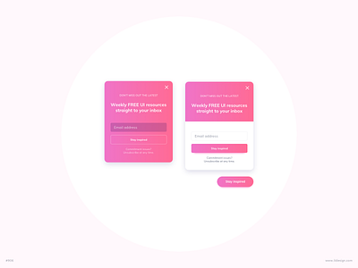 Subscribe Panel UI Design dailyui gradient ildiesign onboarding pink subscribe subscribe panel subscribe ui ui ui design ui pattern ux ux design