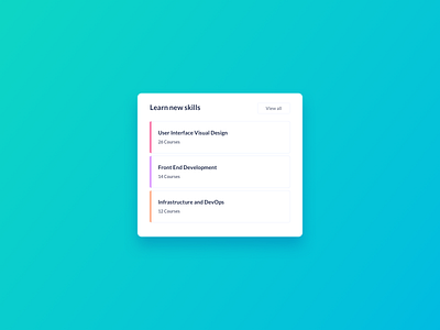 Skills List UI Design daily ui dailyui ildiesign list list ui list ui design list ux ui ui design ui pattern ui practice ux ux design