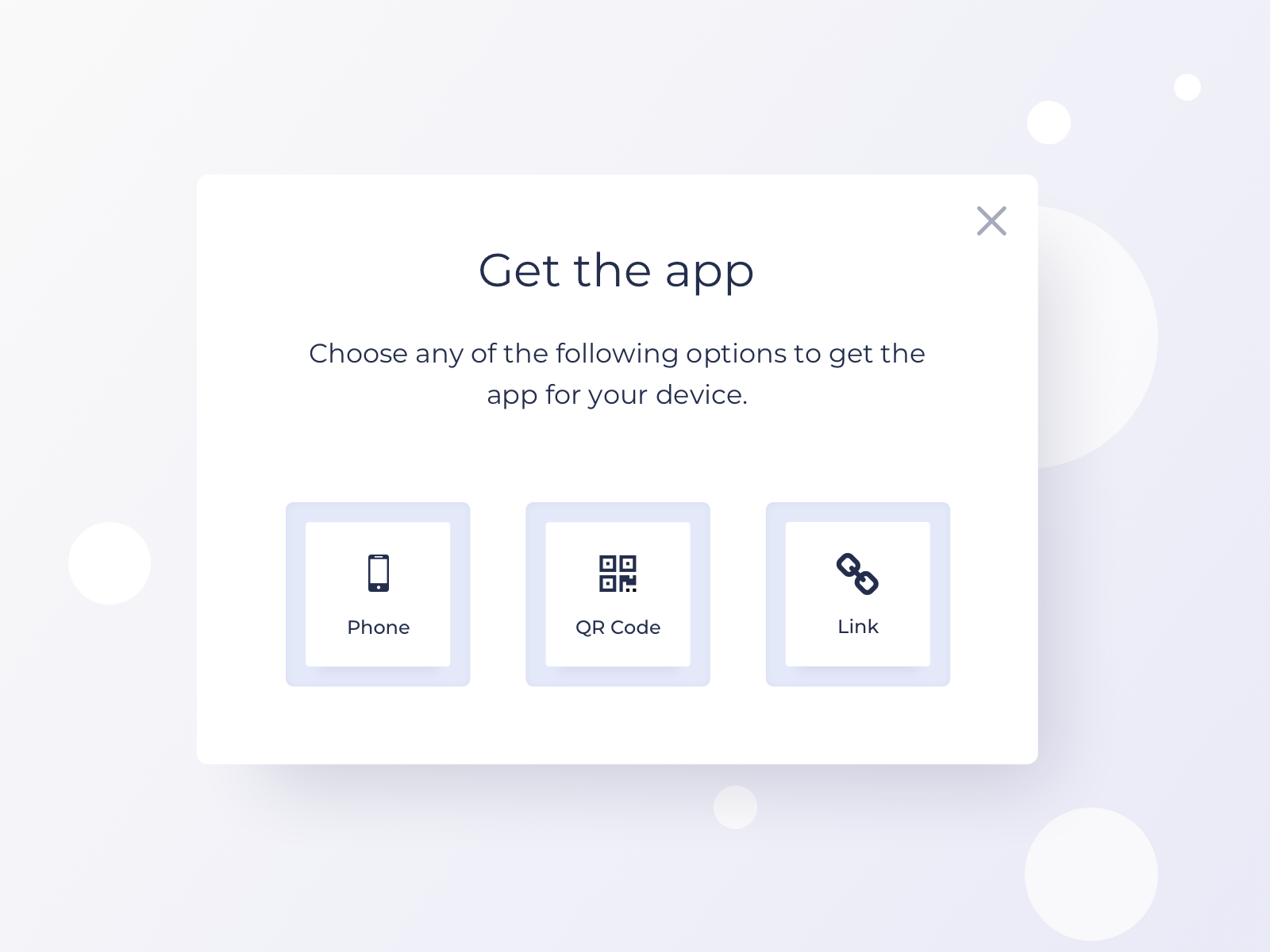 Get The App Pop Up UI Design by Ildiko Gaspar on Dribbble