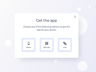 Get The App Pop Up UI Design