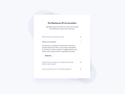 Accordion UI Design
