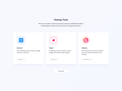 Tool Cards UI Design