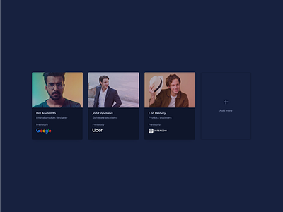 Profile Cards UI Design • Dark theme card design card ui dailyui dark theme dark themed design dark themed ui dark ui dark ui kit ildiesign themesberg ui ui design ui kit ui pattern uidesign ux ux design