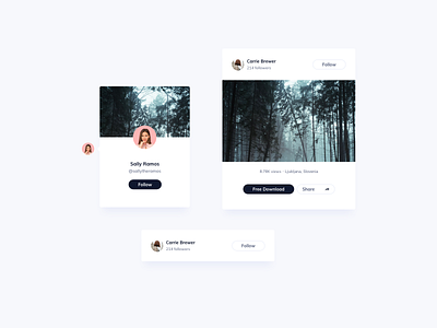 User Cards UI Design card ui card ui design cards cards design cards ui crda ildiesign ildiko gaspar kit ui ui ui design ui kit ui kit design ui pattern user card ux ux design