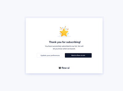 Success Subscribe UI Design design system ildiesign subscribe subscribe success success message themesberg ui ui design ui kit ui pattern ui practice ux ux design