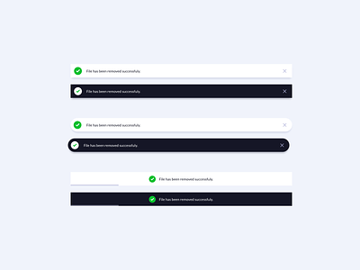 Success Toast UI Designs flow ui ildiesign success banner success toast success toast design themesberg toast toast design toast ui ui ux