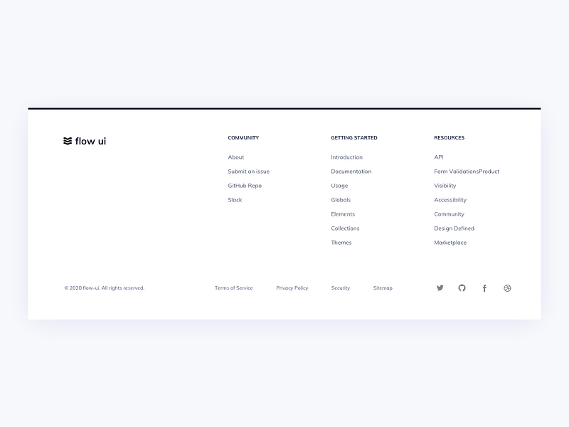 Footer UI Design by Ildiko Gaspar on Dribbble