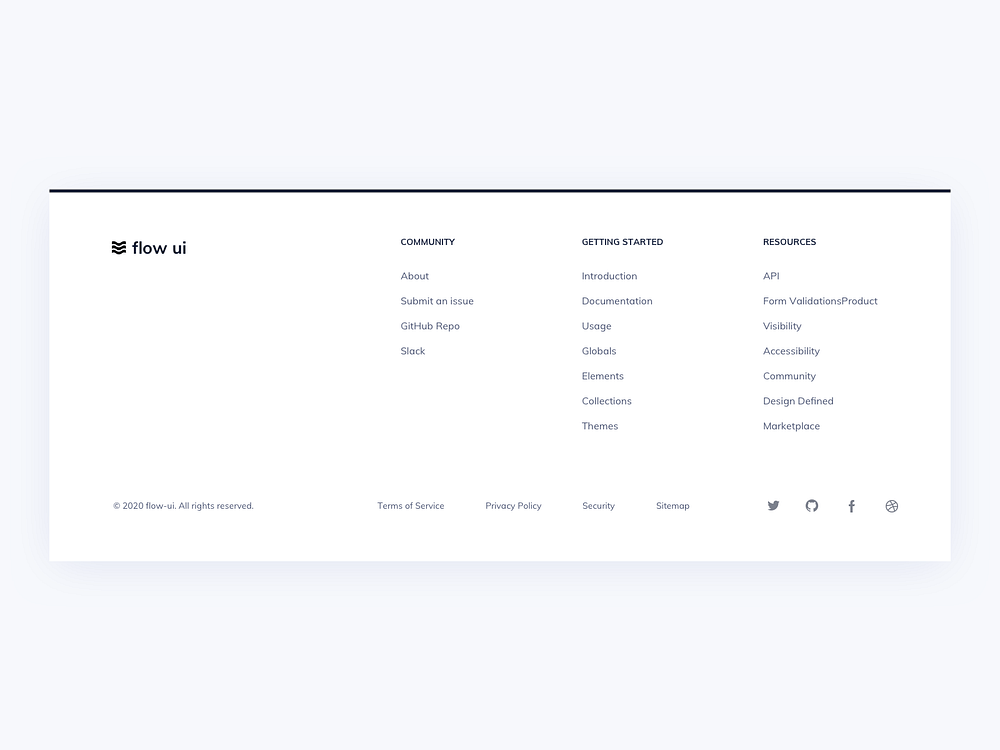 Footer UI Design by Ildiko Gaspar on Dribbble