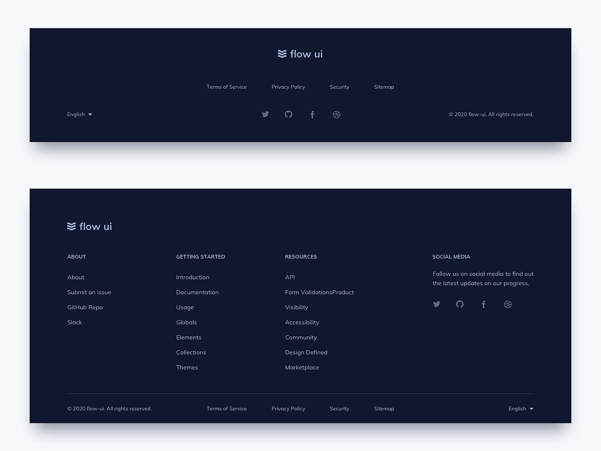 Dark Footer UI Design by Ildiko Gaspar on Dribbble