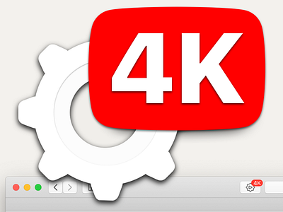 4Ktube App Icon app apple icon logo mac macos sketch vector youtube