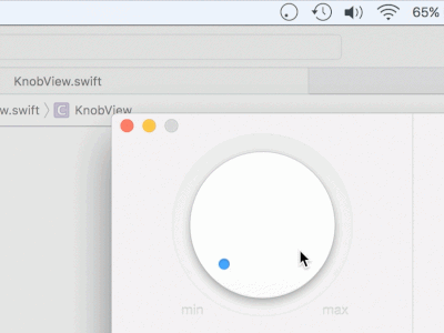 Interactive menu bar icon app apple control demo dimmer gesture mac osx sketch ui ux vector