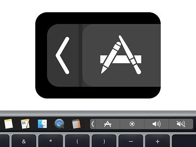 TouchSwitcher App Icon app apple icon mac macbook macos osx sketch touchbar vector