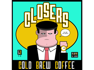 Cold Brew Coffee Labeled Inspired By Alec Baldwin baldwin labeling product product design