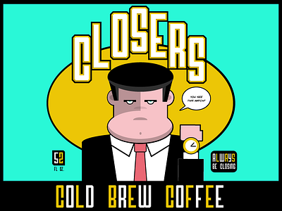 Coffee Brand Inspired By Alec Baldwin Character character illustration illustration illustrator labeling movies vector illustration