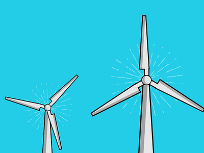 Wind Mills... And Not Much Else adobe illustration illustrator vector