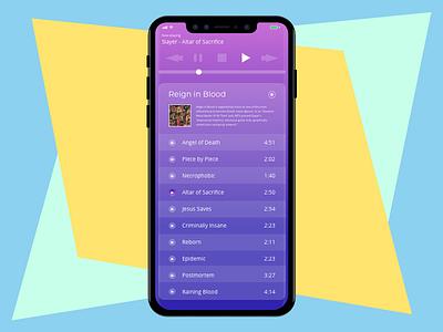 Daily UI Challenge Day 09: Music Player