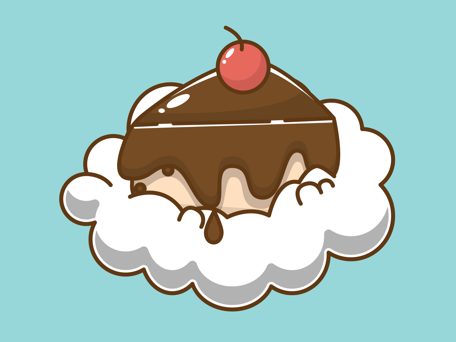 CAKE!!!!! by FFlat.HDS on Dribbble