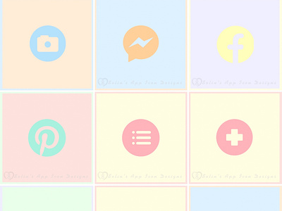 Aesthetic day light pastel colors mixed-collection. app app icon app icons art branding design designs graphic design icon illustration logo motion graphics typography ui ux vector
