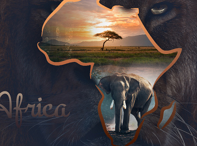 Africa africa design graphic design illustration photo manipulation