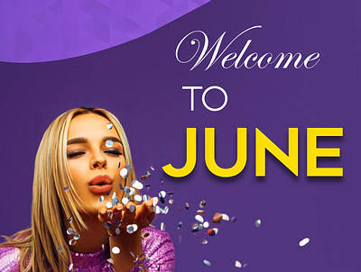 Welcom to June adobe photoshop branding design editing flyer flyer design graphic design illustration photoshop posters social media design