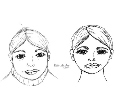 Inked Faces editorial illustration faces ink art ink illustration sketch women in illustration