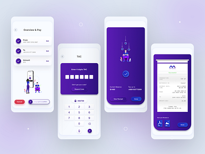 Top up process for bank part 3 bank bank card banking app bankui clean icon illustration payment receipt simple topup ui ux vector widget