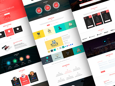 Xpose Single Page Template full project blog clean landing page multipurpose porftolio response simple template theme ui ux