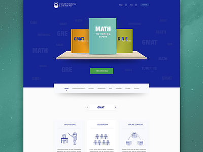 Solid Tutor website design clean education hero slider icon interface minimal online responsive tutoring ui ux website