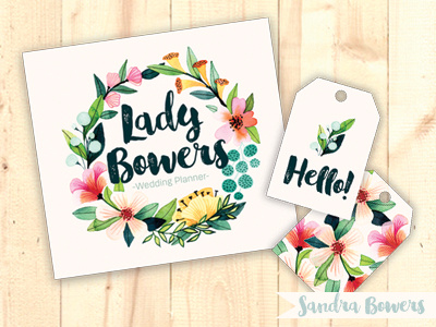 Wedding Planner Branding branding flowers logo visual identity watercolors