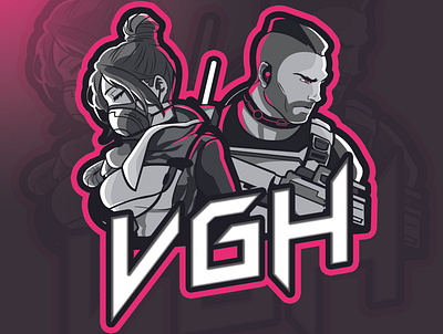VGH squad branding game gaming graphic design illustration logo squad vector