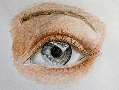 Sketch of an eye illustration pencilsketch sketching