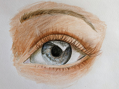 Sketch of an eye illustration pencilsketch sketching