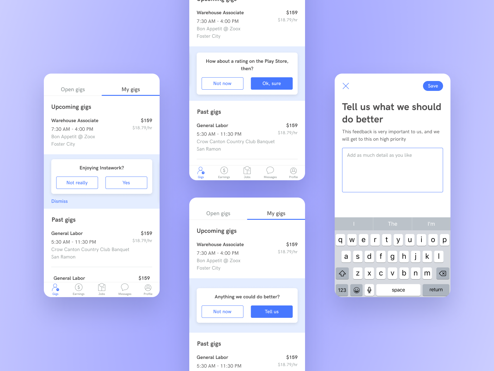 App rating prompt by Vignesh Nandha Kumar on Dribbble