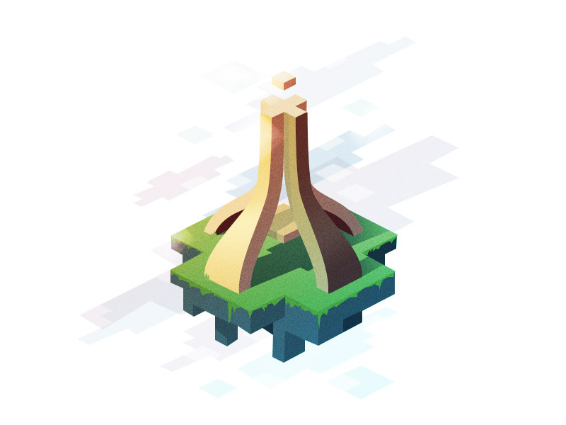 Letter a Day - A riotvisualdesign vector isometric dropcap letter