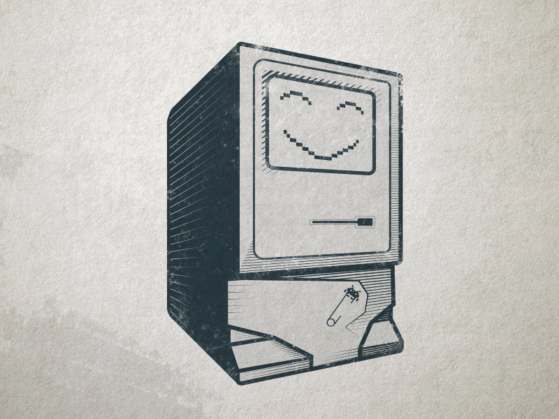 Retro Computer robot baby commadore 64 retro