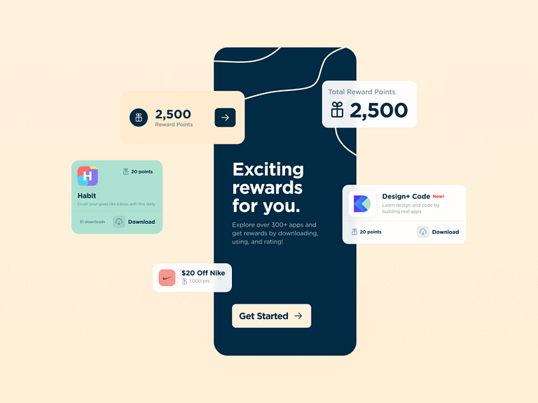 Rewards App Concept by Janine Beth Salazar on Dribbble
