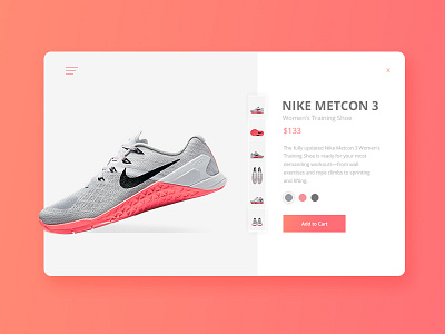 Nike Product Page UI Design nike shop page ui user experience user interface ux web design