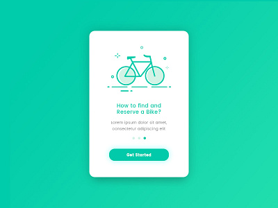 Bike App Welcome Screen