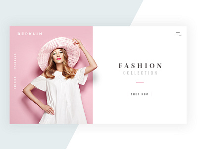 Minimal Design for Fashion Website