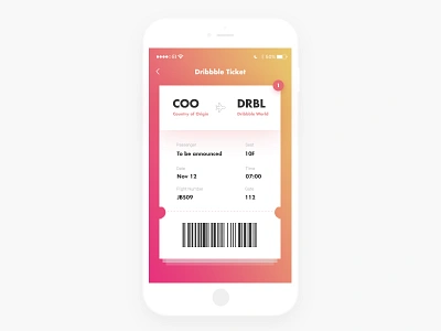 Dribbble Invite draft dribbble dribbble invite dribbbleinvitation invitation ticket ticket app ui