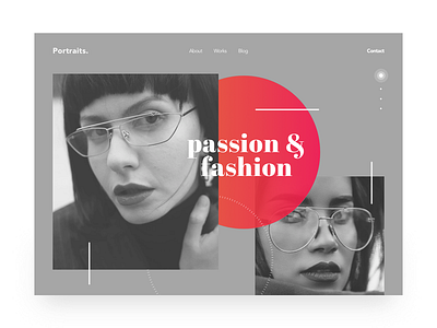 Photography + Fashion Web Design