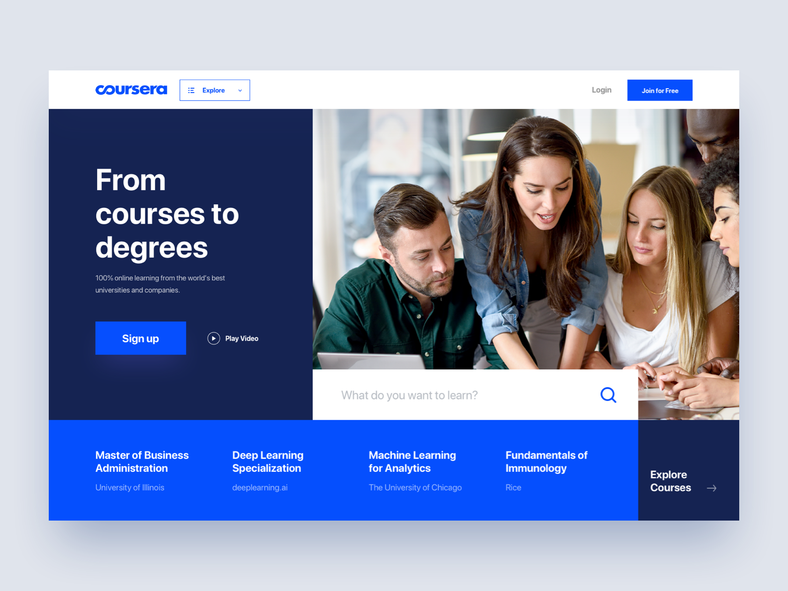 Coursera Website Redesign Concept By Janine Beth Salazar On Dribbble