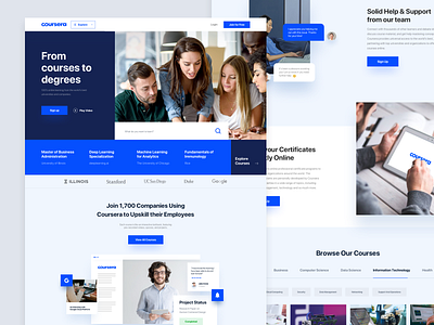 Coursera Homepage Redesign Concept