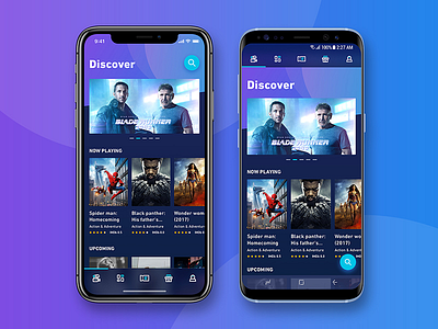 Movie mobile app | Shot 04 booking booking app eticket ios iphonex movie movie app newsfeed samsung s8 uiux