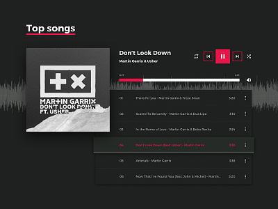 Martin Garrix website - Redesign concept | Shot 02 edm interaction martin garrix play music play video redesign uidesign uiux web web design