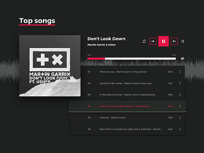 Martin Garrix website - Redesign concept | Shot 02