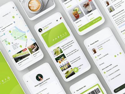 Passio coffee #1 app booking cafe clean coffee interface minimal mobile app mobile app design reward ui design uiux