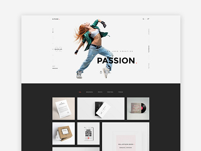 UiFuse Portfolio Template Design clean design personal portfolio post styles psd website