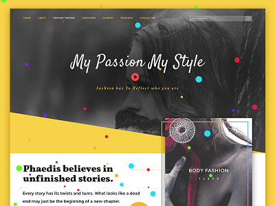 Lading Page For Fashion colorfull landing page creative fashion landing page